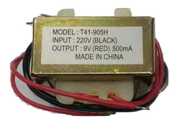 Transformador 9v  0.5 A   X10 Unidades 1