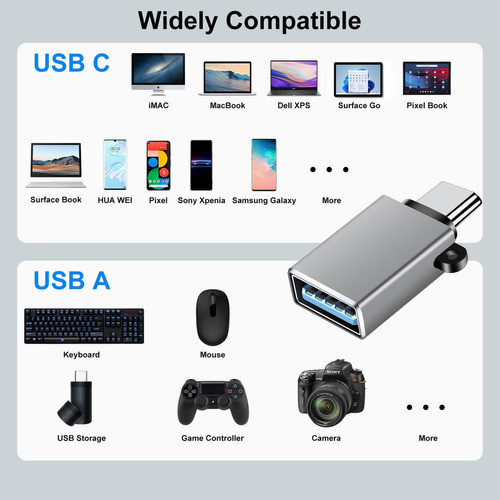 Basenew Adaptador Usb C A Usb, Adaptador Usb C A Usb A, Adap 1