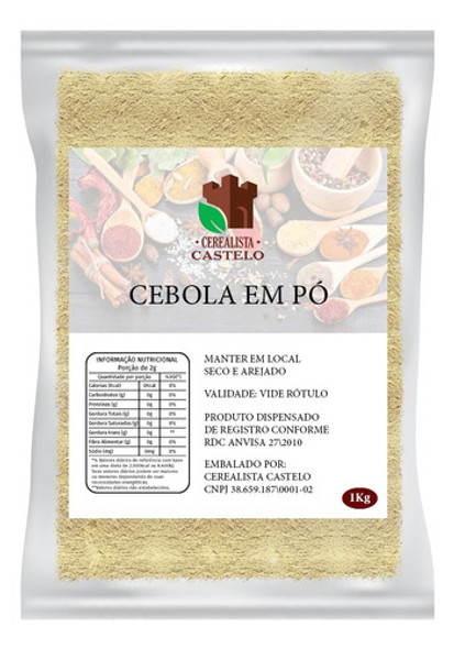 Cebola Em Pó 1kg Alta Qualidade Premium 0