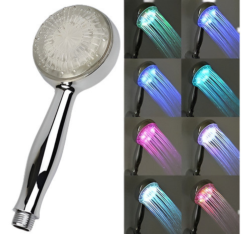 Led Que Cambia Las Luces Del Color Baño Del Baño Cabezal De 1