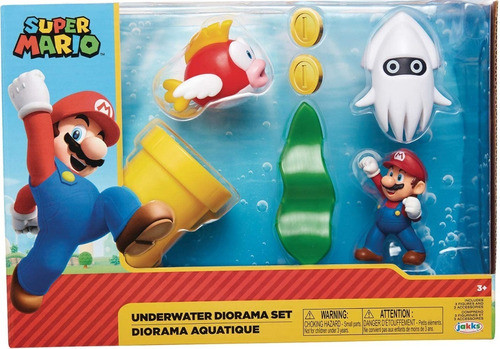 Super Mario Set Diorama Submarino - Adeleste 0