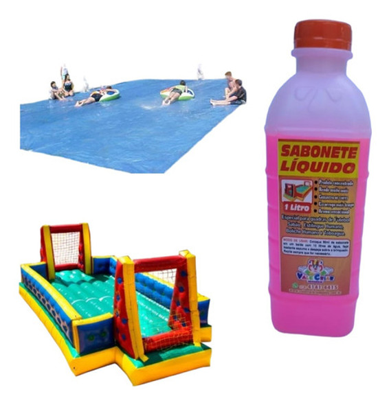Sabonete Liquido Especial P/quadra De Fut.sabão Kit C/03lts 0