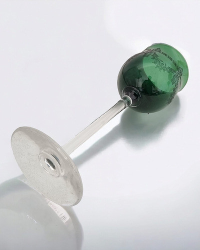 Taças Antigas Em Cristal C/ Decoração Trabalhada No Acido. 1