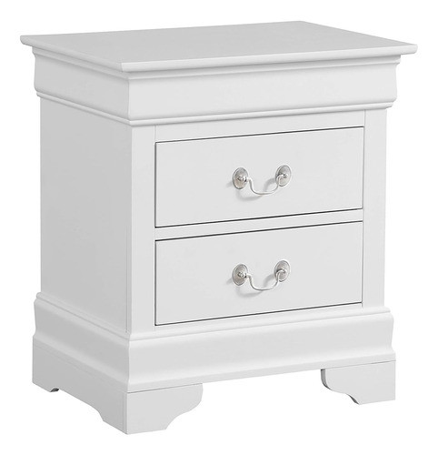 Glory Furniture Louis Phillipe , Mesita De Noche Blanca, 24 0