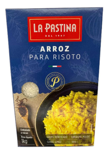 4und. Arroz Legítimo Italiano P/risoto La Pastina Caixa 1kg 0