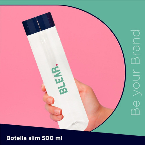 Botella Plastica Reutilizable 500ml Con Tu Logo X 1un 1