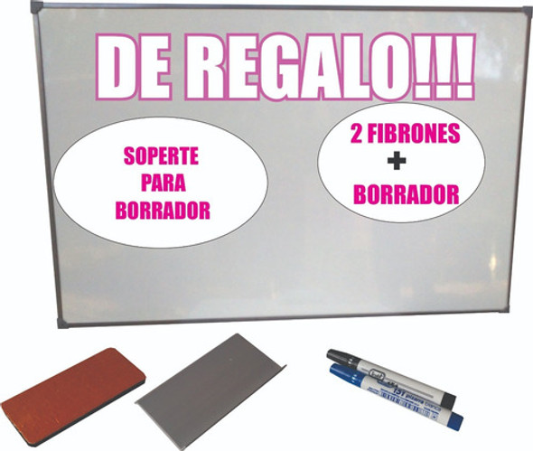 Pizarra Blanca 60x80cm +borrador+fibron De Regalo!!! 1