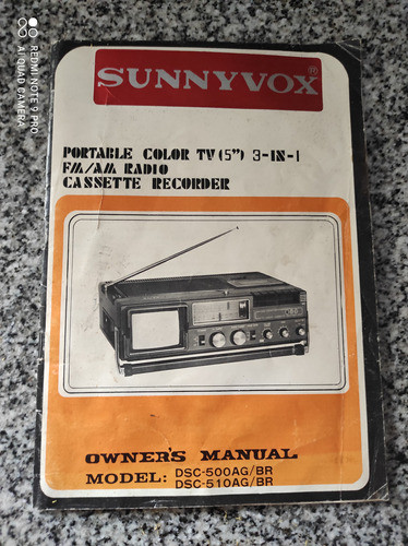 Tv Color 5 P   Radio  Am -fm Pasacastte  220v Pila  Bat Etc 1