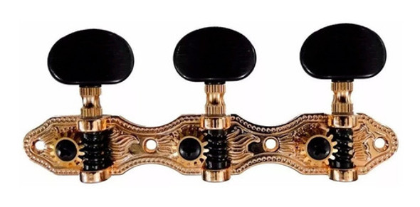 Shimura Clavijero Guitarra Clasica 405gk-a2b Dorado Y Negro 0