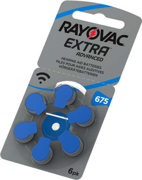 6 X Pilas Audifono Rayovac Extra 675 1