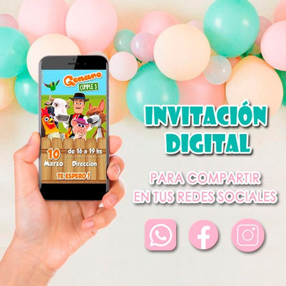 Invitación Digital Tarjeta Granja De Zenon Para Whatsapp 1