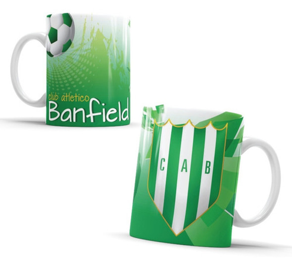 Taza Cerámica Futbol Banfield Con Caja De Regalo 0 Taza Cerámica Futbol Banfield Con Caja De Regalo 0