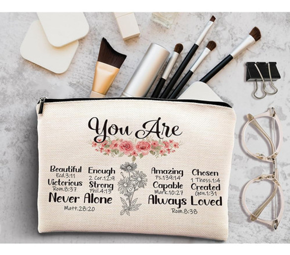 Kdqua Christian Eres Suficiente Bolsa De Maquillaje, Regalo 1