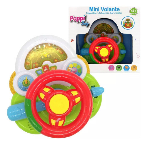Volante De Bebe Con Luces Sonido Interactivo Poppi Baby Mini 1