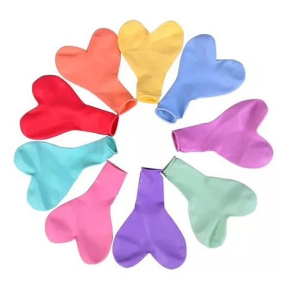 Globos Corazon Colores Pasteles Para Aire O Helio X25 0 Globos Corazon Colores Pasteles Para Aire O Helio X25 0