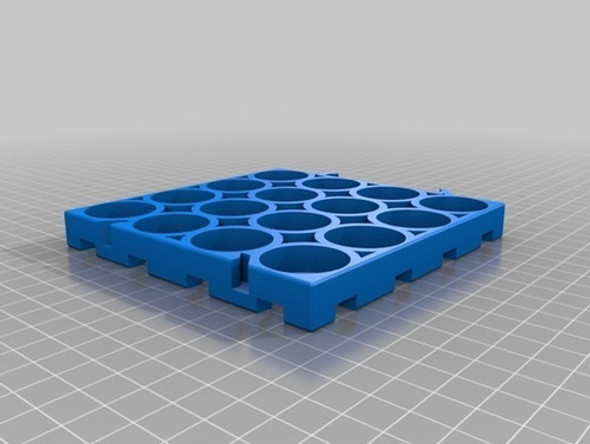 Soporte Celdas 26650 4x4 - X2 Unidades Encastrables 0