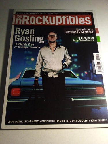 Revista Los Inrockuptibles N° 166 Año 2012 Ryan Gosling 0