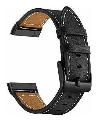 Malla Para Fitbit Sense/versa 3  X 2u Cuero , Hebilla Negra 1