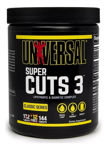 Adelgazante Y Quemador De Grasas Super Cuts 3 Universal 0