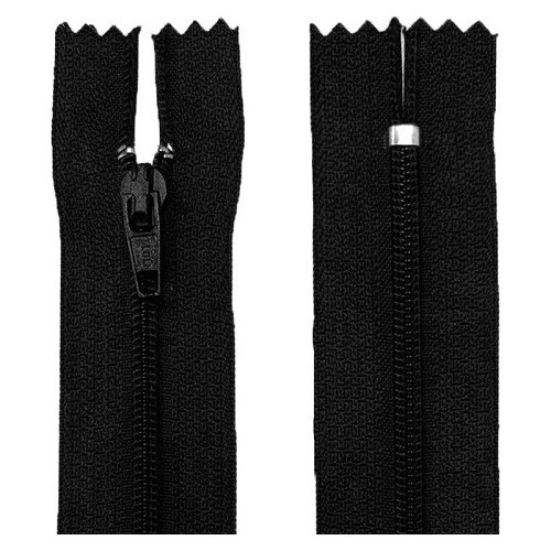 Zíper Comum - 10 Unidades - Preto [ 50cm ] 0
