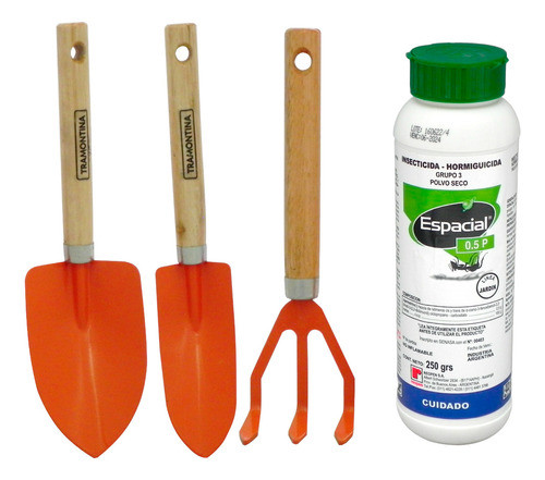 Set Jardineria Tramontina + Hormiguicida Espacial 250grs 0