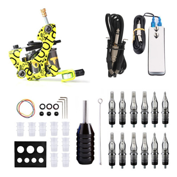 Kit Tattoo B575 Máquina Puntera Cartuchos Y Accesorios 0