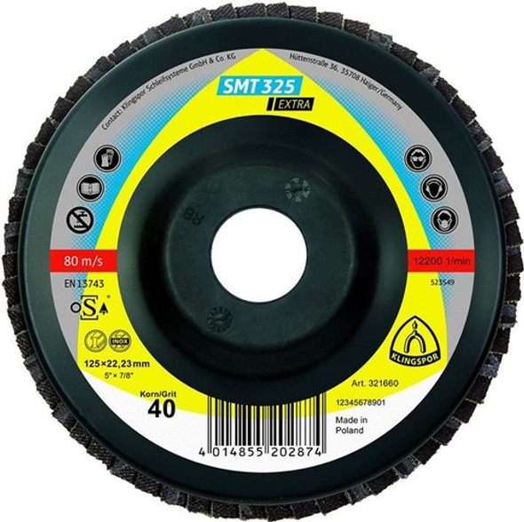 01 Discos Flap 4  1/2 - Gr 60 - Smt 325 Klingspor 0