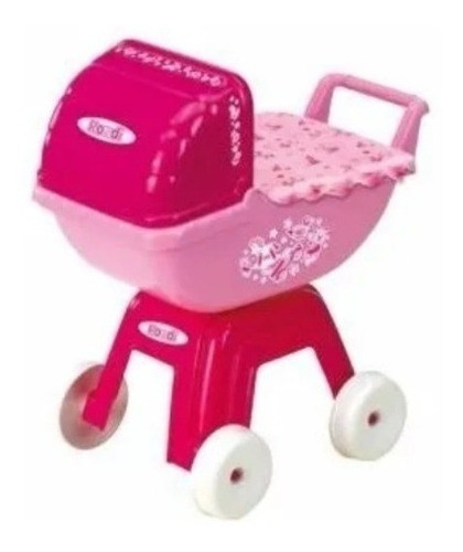 Coche Cuna De Paseo Para Muñecas 3060 Rondi Con Capota 0