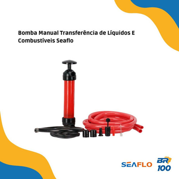 Bomba Manual Transferência De Líquidos E Combustíveis Seaflo 1