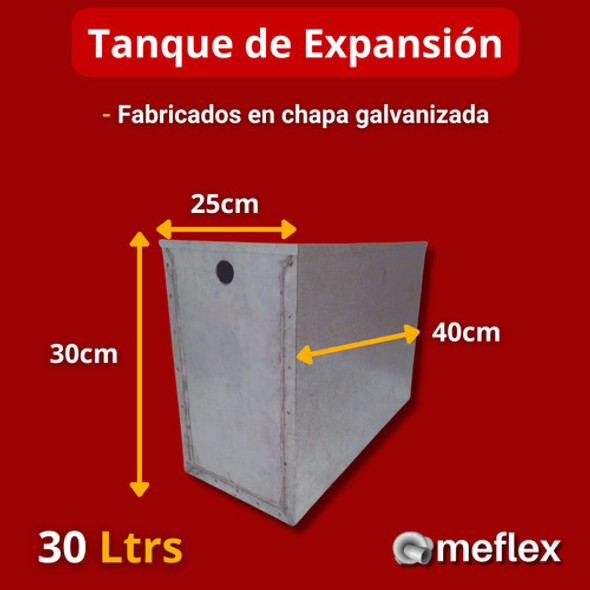 Tanque De Expansión 30 Litros Zingueria Chapa Galvanizada 1 Tanque De Expansión 30 Litros Zingueria Chapa Galvanizada 1
