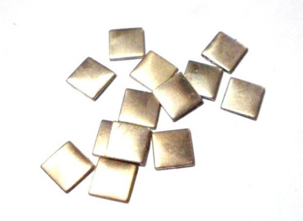 Cuadrados 7 X 7 Mm Alpaca (50 Uds) Para Joyeria 0