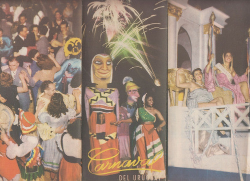 Carnaval Del Uruguay Antiguo Folleto Con Fotografias Vintage 0