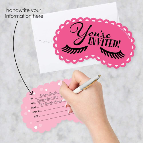 Big Dot Of Happiness Spa Day - Invitaciones De Relleno En Fo 1