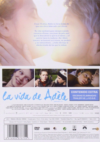 Dvd La Vida De Adele / Blue Is The Warmest Color 1