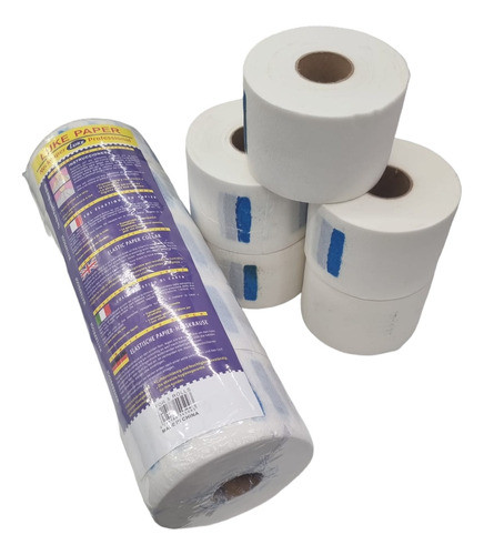 Papel Rollo Cuello Peluquería Barberia X 5 Unidades 0