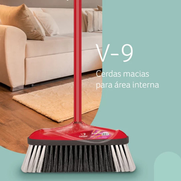 Escoba Con Cabo Uso Interno 33 Cm Condor 1