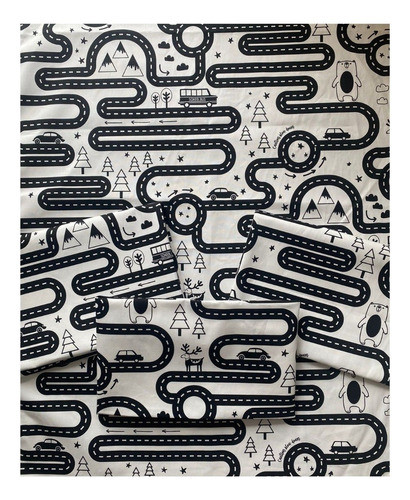 Lona Manta Pista Didáctica Infantil 75x100 Nordico Lavable 0