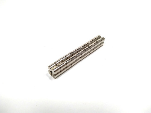 20 Pçs Imã De Neodímio 4x6 Redondo Pequeno 4mm X 6mm N35 0