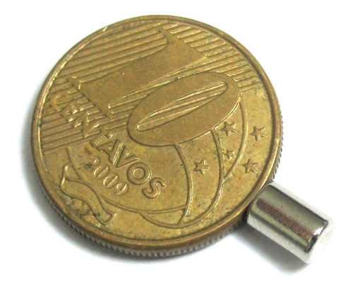 20 Pçs Imã De Neodímio 4x6 Redondo Pequeno 4mm X 6mm N35 1