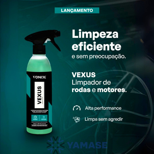Limpa Rodas Motor Automotivo Vexus 500ml Delet Para Pneus 1