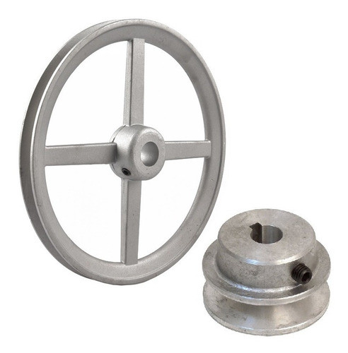 Polea En Aluminio Para Hormigoneras Trompo X2 Varias Medidas 0