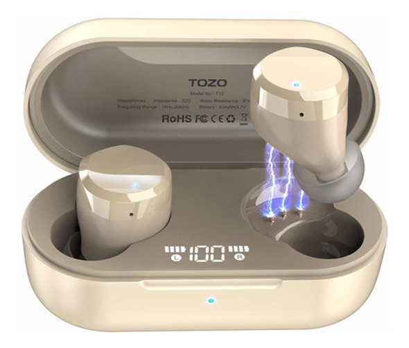 Auriculares Earbuds Inalam. Tozo Champagne Ipx8 Bd896 0