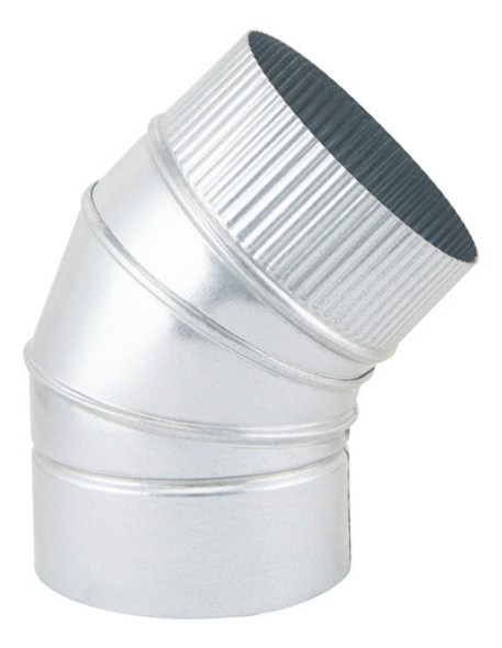 Codo 45° Zinc 4 Pulgadas (100) Ventilación Chapa Galvanizada 0