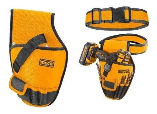 Cartuchera Herramientas 29x19cm Con Cinturon Ingco Htbp03011 0