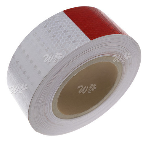 Autoadhesiva Reflectante Seguridad Advertencia Rojo Plata Ci 1