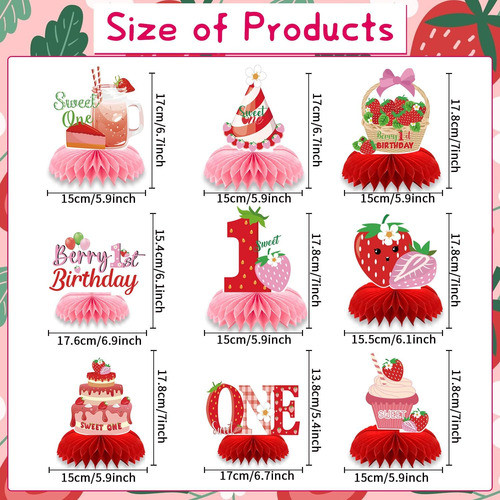 Decoración De Cumpleaños Para Niñas De , 9 Piezas 1