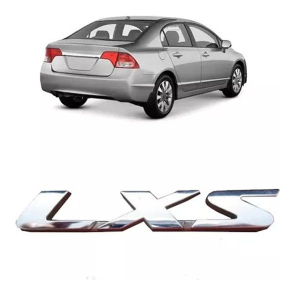 Emblema Letreiro Lxs Honda New Civic 2007 2008 2009 2010 20 0