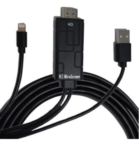 Cabo Lightning iPhone 8 / 7 Adaptador Hdmi  / Hdtv 0