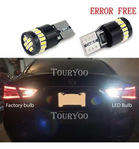 2 X Error Gratis T10 Xenon Blanco 24smd Ford Licencia Interi 1