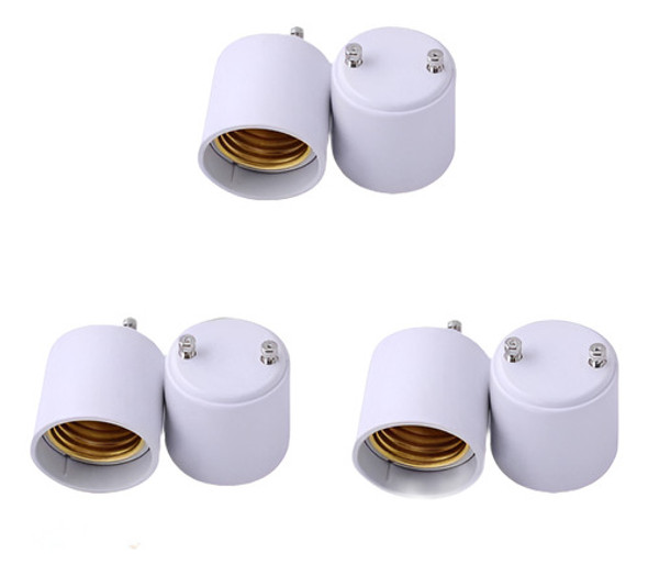 6packs Gu24 Adaptadores E26/e27 Convertir Accesorio Base Per 0